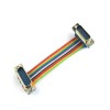 D-sub 15 «папа-папа» с цветным ленточным кабелем, 10 см, 20 шт.