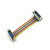 D-sub 15 Male To Male With Colorized Ribbon Cable，10cm