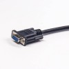 d-sub线缆DB15P 注塑公对母 15针数据双绞屏蔽线 0.5m