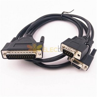 D-sub Cable Assembles DB25 Male to DB9 Male and Female Computer Cable Connector AWG24 1Meter 20pcs