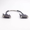 D Sub 25 핀 커넥터 잭-플러그 오버몰드 유형 케이블 스트레이트 20개