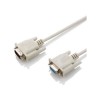 D-sub 9 Pin Male To D-sub 9 Female White Colour Cable Connector 20pcs