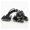 D sub 62 Pin Female to 8 D-sub 9 pin Connector Cable Assembles Connector with AWG24/26/28/32 20pcs