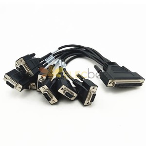 D alt 62 Pin DB 9 pin Kablo Montajları Konnektör aWG24/26/28/32 ile