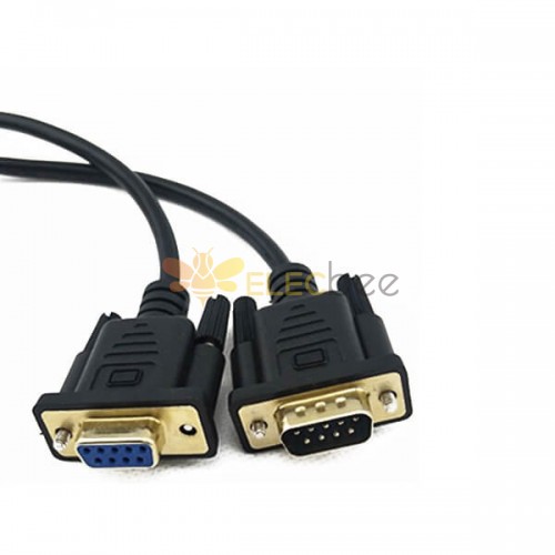 D sub 9 Male to D sub 9 Female Cable Assembles Connector with 1meter length AWG24/26/28/32  20pcs