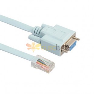 RJ45 To DB9 High Quality Console Cable RJ45 To DB9 Cable For Cisco Switch Router 3ft 20pcs
