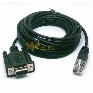D-SUB 9 Pin Female to RJ45 8P8C Plug With AWG26 2meter Long