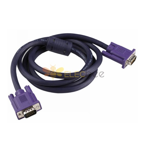Cable D-Sub conector recto macho VGA de 15 pines a cable D-Sub cable de 15 pines VGA macho recto cable