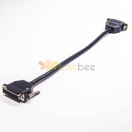 DB 25 Male to Male Cable AWG 15CM Cable Assembly For Vedio 20pcs