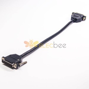 DB 25 Male to Male Cable AWG 15CM Cable Assembly For Vedio
