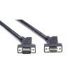 DB15 Vga Hd15 Angled Male To Female Connector 45 Degree 1M