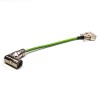 DB15 pin Male Plug all\'angolo retto M23 12pin Connettore segnale Servo femminile con cavo 20cm