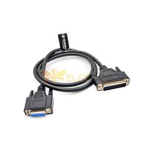 DB25 Male To DB15 Female Cable 1 Meter