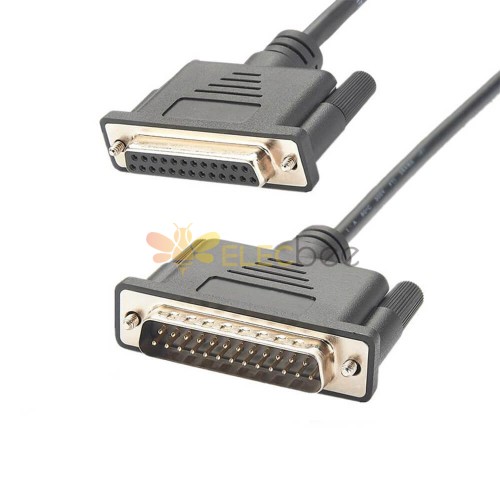 DB25 Male To Female Extension Cable 1M