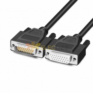 DB26 针电缆 HDB26 延长电缆 D-sub 26芯 直式 公头 D-sub 26芯 直式 母头
