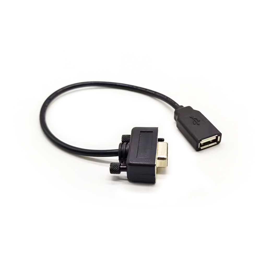 Db9 Female To Usb2.0 Female Power Cable 0.2M
