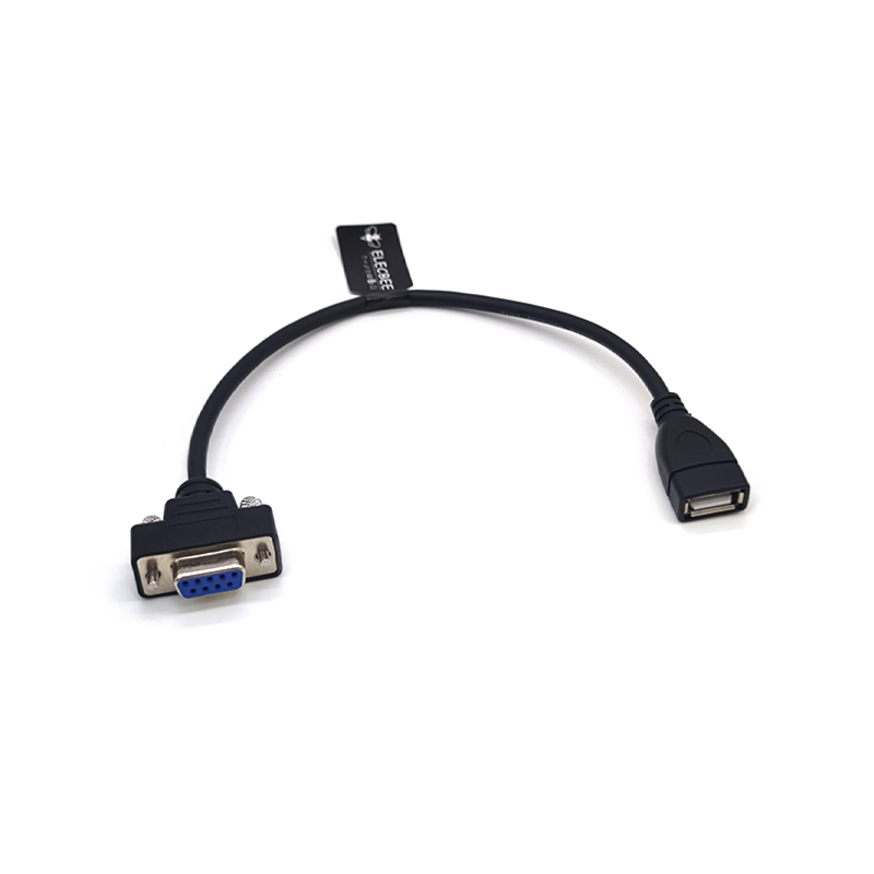 Db9 メス - USB2.0 メス電源ケーブル 0.2M