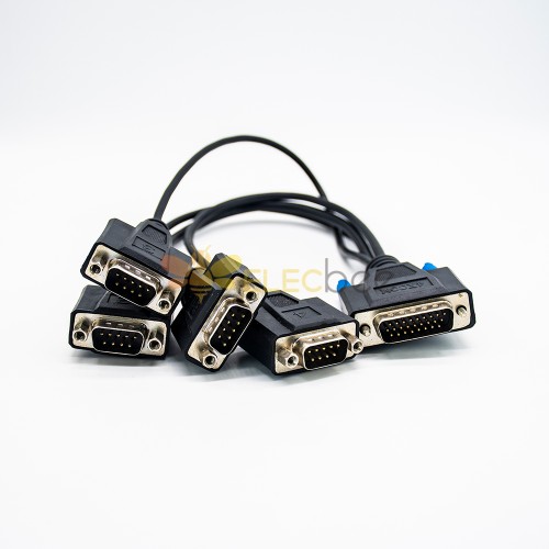 DB9 Male to DB 26 Male ConnectorExtension Cable 0.3M Connector