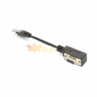 DB9 Serial Port  to RJ45 cable D-sub 9pin Female Right Angled to RJ45 9pin,Straight Male