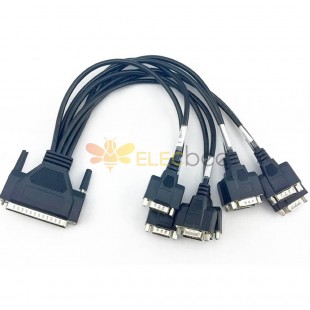 DUSB Male 62 Pin to DB 9 Pin Male with latch Cable 1 to 8 PCI-E Data Connector0.5M