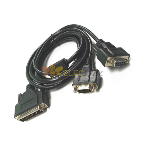 DUSB à DB DB 44 Pin Male to 9 Pin Male Female 1 to 2 Industrial Grade Data Cable 0.5M