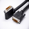DVI Male 24+5pin Straight to DVI Male 24+5pin Left angle Assemble Cable 0.5/1M