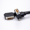 DVI Male 24+5pin Up angle to DVI Male 24+5pin Left angle Assemble Cable 0.5/1M