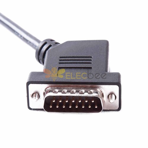 HD15 DB15   45 degree angled cable D-sub 15pin Male Right Angled to D-sub , 