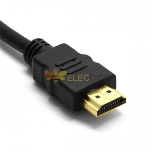 Persona con experiencia Disipación Integral HDMI macho a VGA D-SUB 15 pin hembra de vídeo AV adaptador cable Fr HDTV