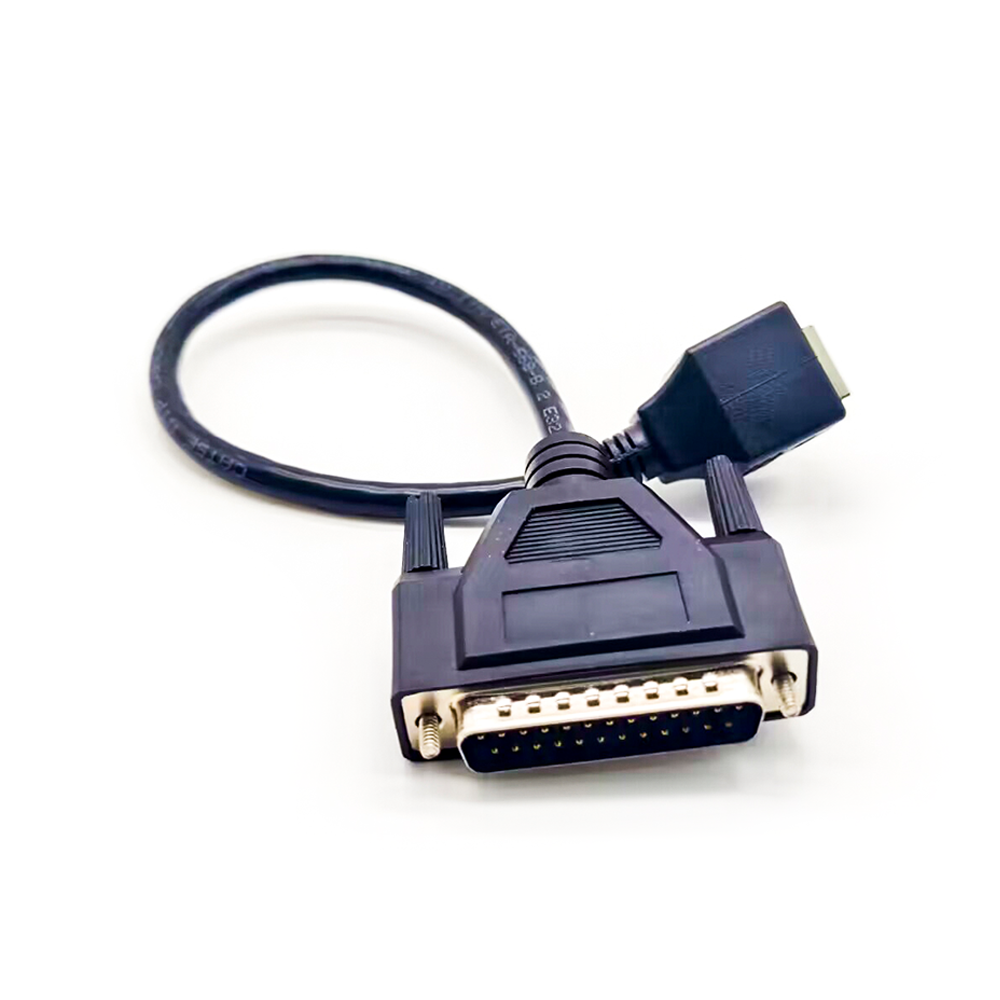 Ilda To Network Cable DB25 Male To RJ45 Female Cable For Laser Light 0.3Meter