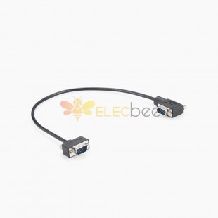 Left Right Angled Hd15 Male To Straight Hd15 Male Molded Connectors Vga Cable 1M