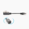 Low Profile DB9 Female Serial Port Male To RJ45 Cable 0.3M