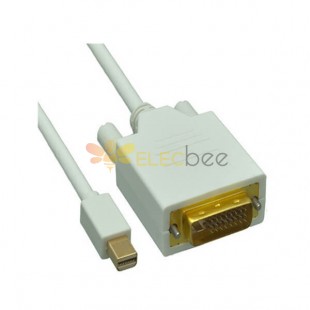 Mini Displayport/Thunderbolt to DVI cable Full HD 1080p 1M Cable 20pcs