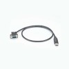 USB 2.0 Type A Male To Serial 9 Pin DB9 Rs232 Male 45 Degree Converter Cable 1m