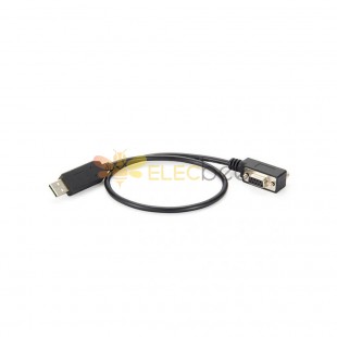 USB-штекерный разъем к D-Sub 9-контактный прямоугольный женский разъем RS232 с низкопрофильным кабелем 1M