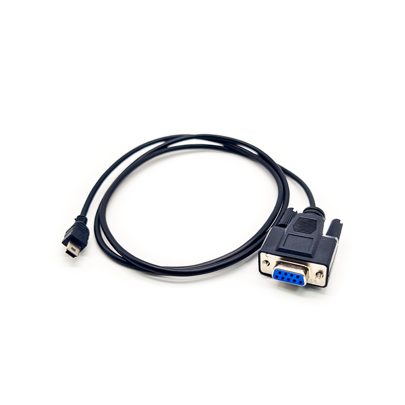 USB To RS232 Serial Adapter USB Mini 5 Pin Male To DB9 Pin Female Serial Converter Cable 1 Meter