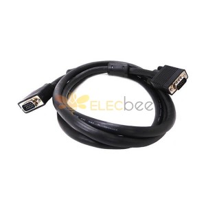 VGA电缆HD15公对公高品质电缆,带铁氧体抑制噪音 1 - 150英尺长