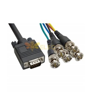 Connecteur câble VGA To BNC 5BNC