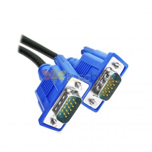 VGA à VGA D-Sub Connector 15 Pin Mâle à Câble droit mâle