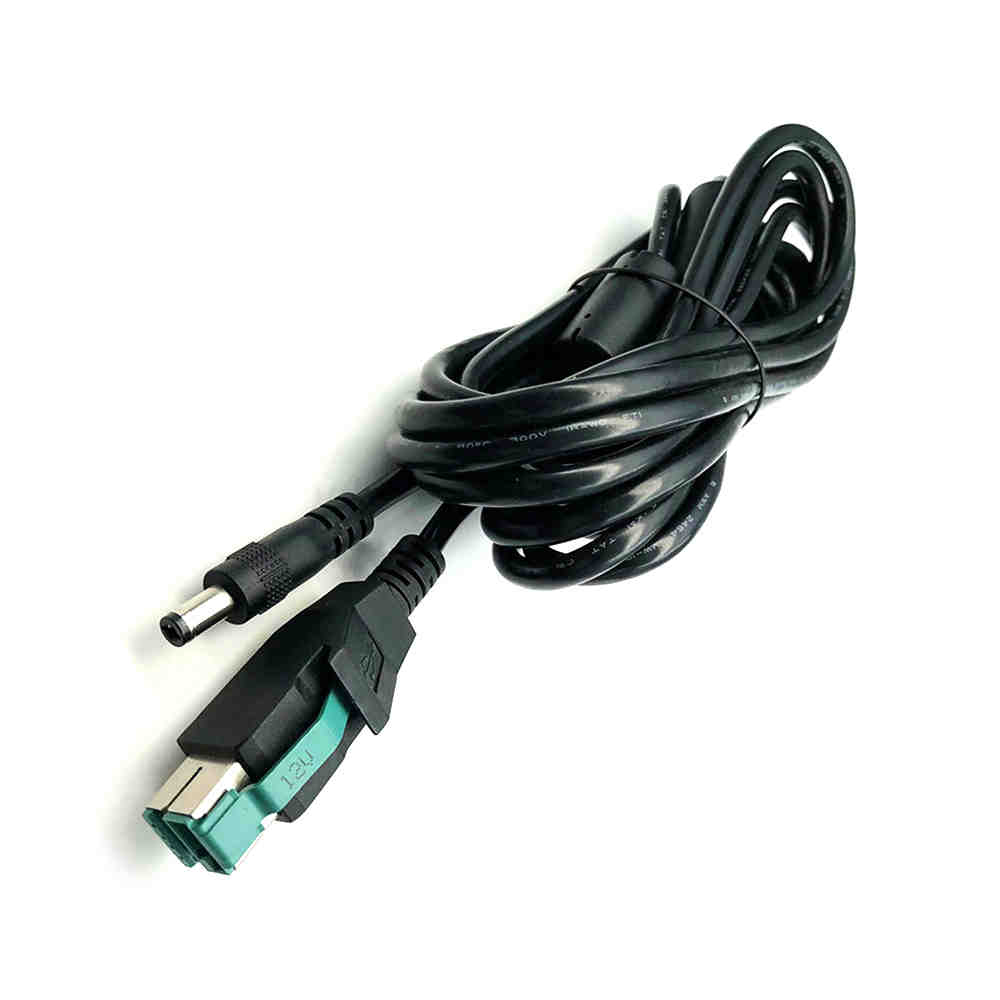 41J6817 USB转换连接线 12V 8针供电USB连接器3米
