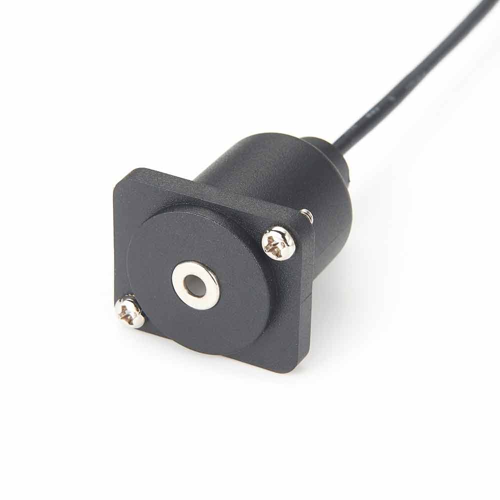 D Series Style panel mount 3.5mm Audio feed-thru connector