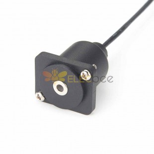 D型3.5mm插孔面板安裝機殼音訊連接器 TRS立體聲面板安裝連接器