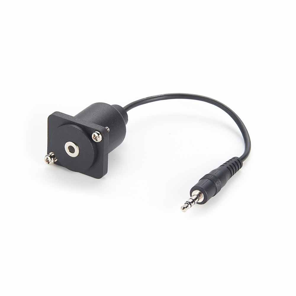 Connettore passante audio da 3,5 mm per montaggio a pannello stile serie D