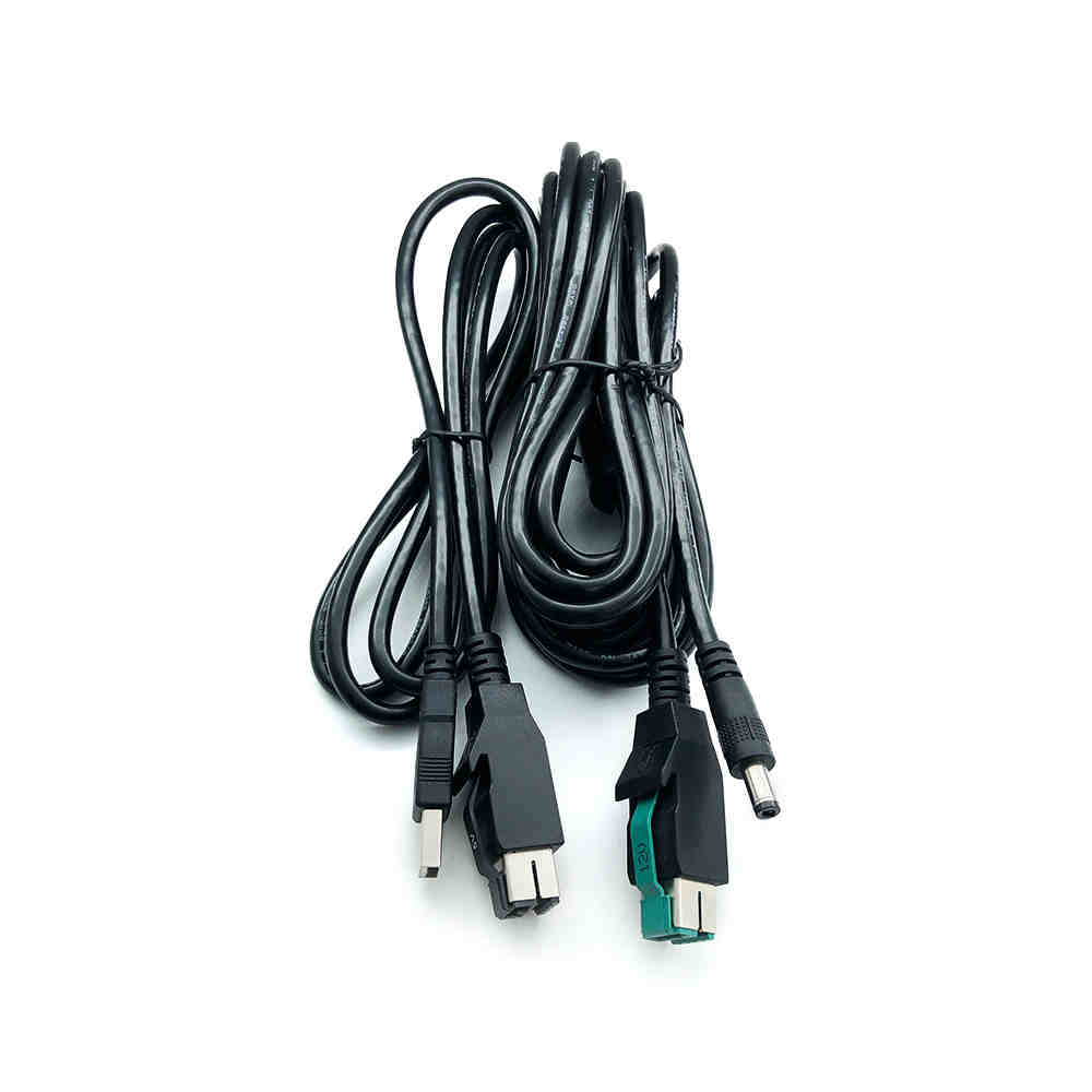 POWERED USB 5V 12V 24V Interference-Resistant Data Connection Cable for IBM Epson Printer