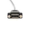 Displayport Kabel Stecker zu Buchse Schraubverschluss Adapterkabel 0.5m