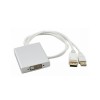 Displayport Usb Cable male to DVI 24+1 Female Adapter Cable 0.5m