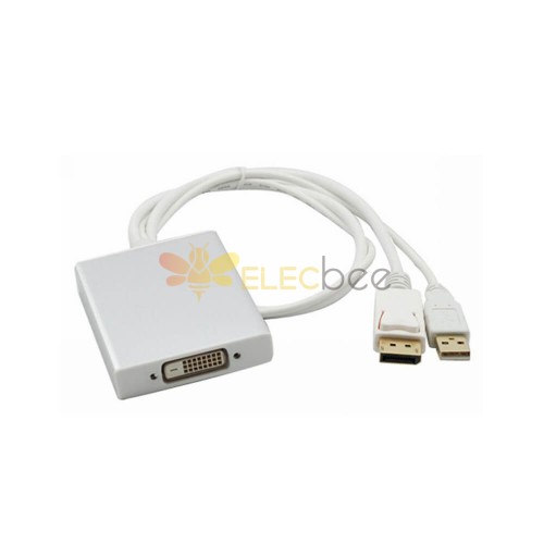 Displayport Usb Cable mâle à DVI 24-1 Female Adapter Cable 0.5m