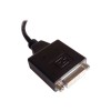 Mini DisplayPort DVI直式母頭轉MDP公頭主動式帶卡鉤轉換連接线0.5米