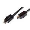 Mini DisplayPort DVI直式母头转MDP公头主动式带卡钩转换连接线0.5米
