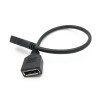 Mini DisplayPort DP直式母转母转接线 0.3米
